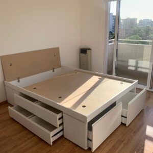 Cama Box Botinero Chico Doble c/ Cajones