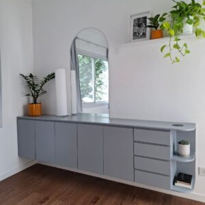 Rack Flotante Gris