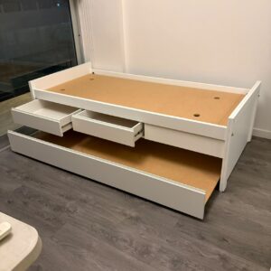 Box Divan c/ cajones + carro